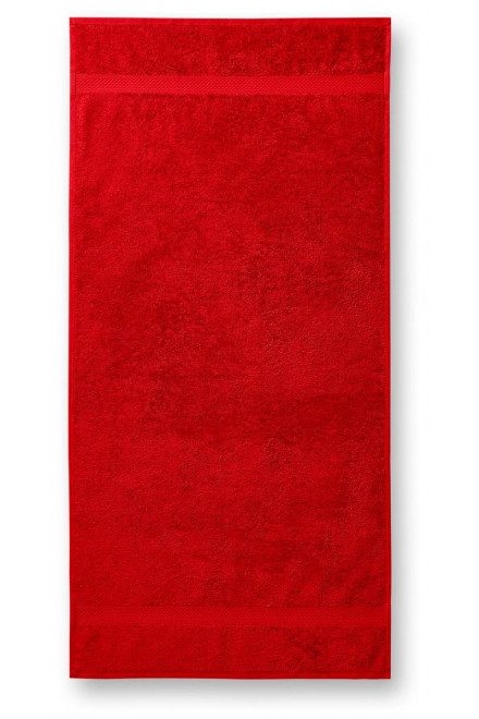 Bavlnený uterák hrubší, červená, uteráky