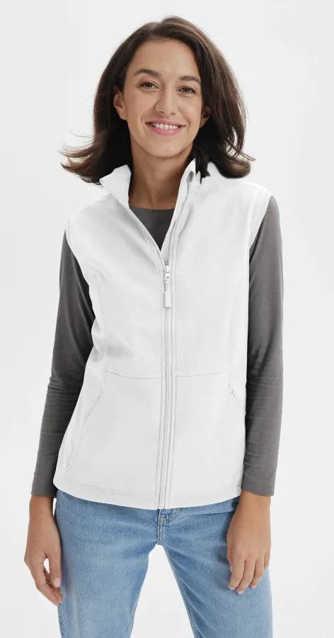 Dámska vesta zúžená, biela Dámska vesta zúžená, biela