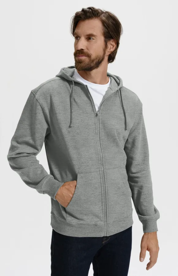 Pánska mikina s kapucňou, tmavosivý melír Pánska mikina s kapucňou, tmavosivý melír