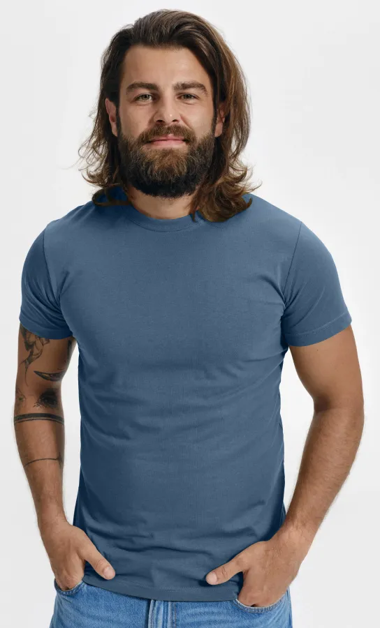 Pánske módne tričko, denim Pánske módne tričko, denim