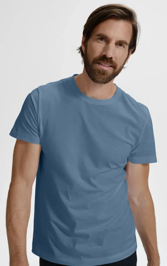 Pánske tričko jednoduché, denim Pánske tričko jednoduché, denim