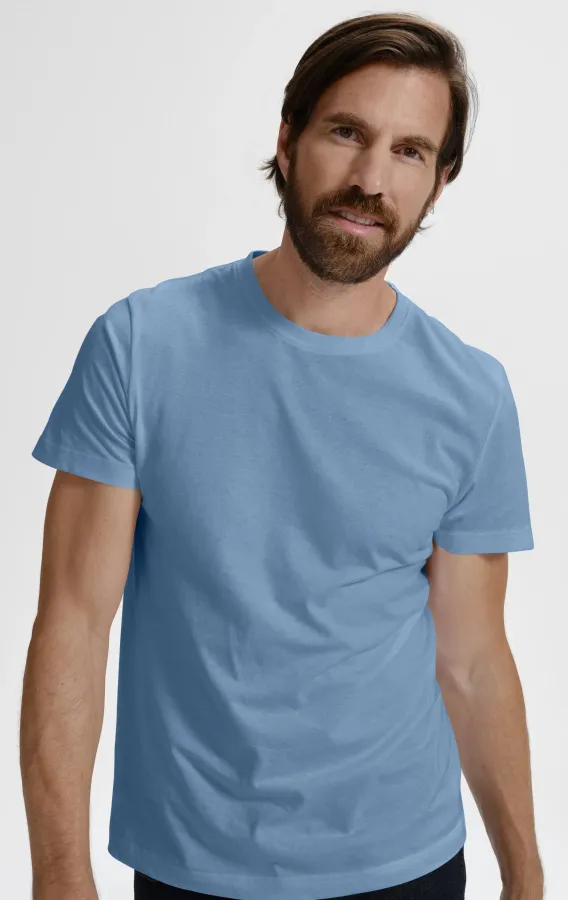 Pánske tričko jednoduché, nebeská modrá Pánske tričko jednoduché, nebeská modrá