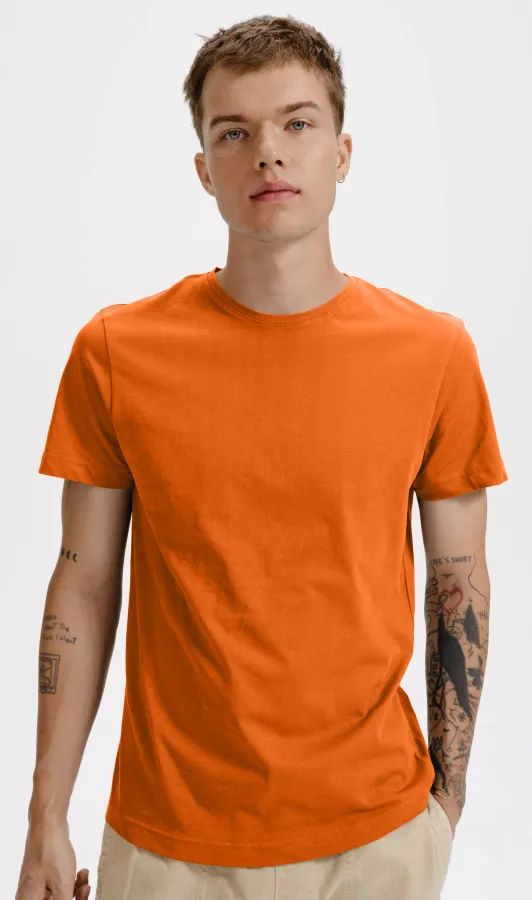 Pánske tričko, organická bavlna, oranžová Pánske tričko, organická bavlna, oranžová