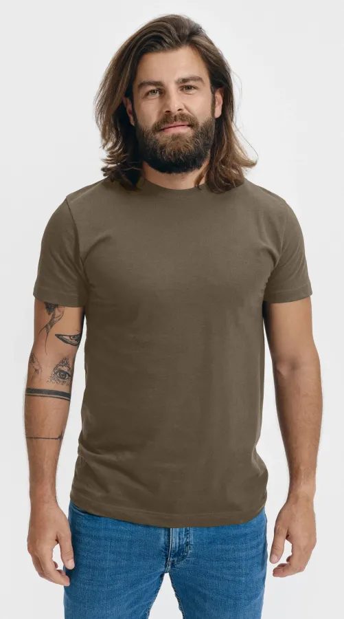 Tričko vyššej gramáže unisex, army Tričko vyššej gramáže unisex, army