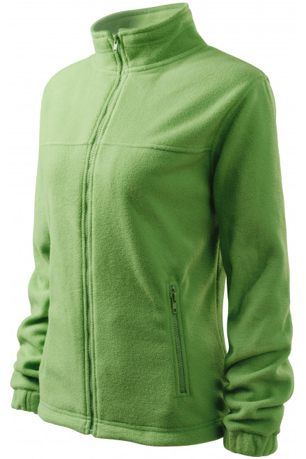 Dámska bunda fleecová, hráškovo zelená, dámske bundy