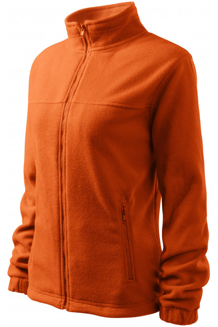 Dámska bunda fleecová, oranžová, dámske bundy