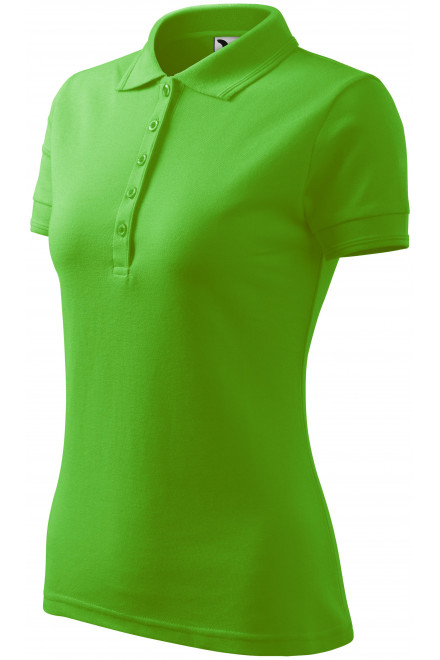 Dámska elegantná polokošeľa, jablkovo zelená, jednofarebné tričká