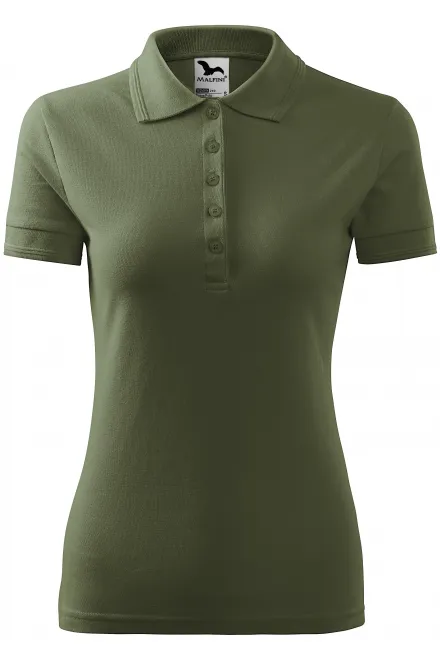 Dámska elegantná polokošeľa - khaki, S