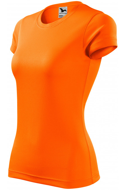 Dámske športové tričko, neónová oranžová