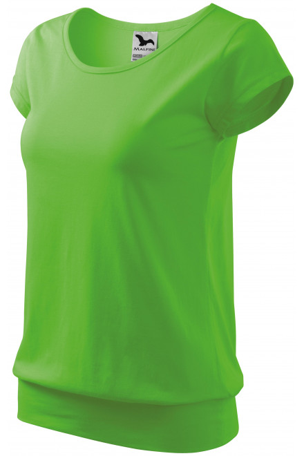 Dámske trendové tričko, jablkovo zelená