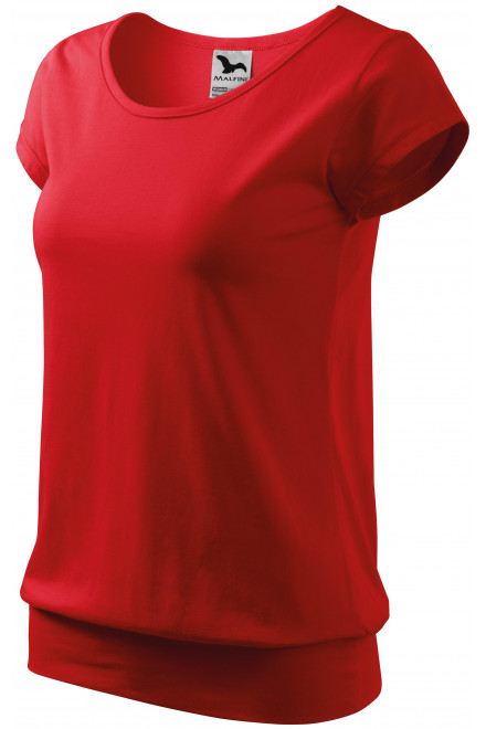 Dámske trendové tričko, červená, dámske tričká
