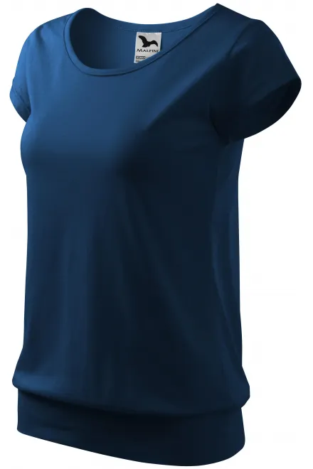 Dámske trendové tričko, polnočná modrá