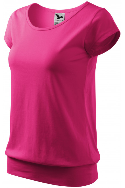 Dámske trendové tričko, purpurová, ružové tričká