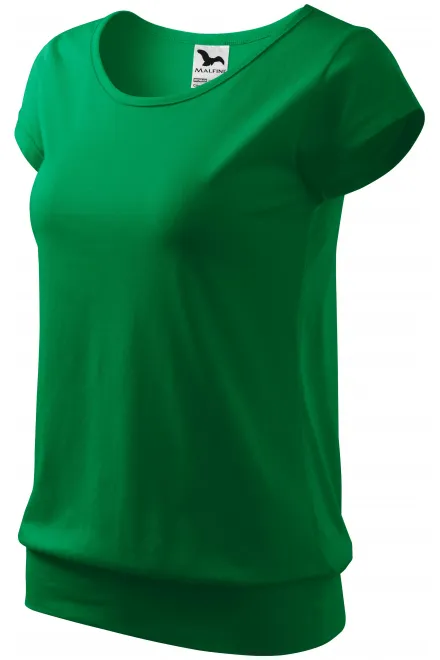 Dámske trendové tričko, trávová zelená