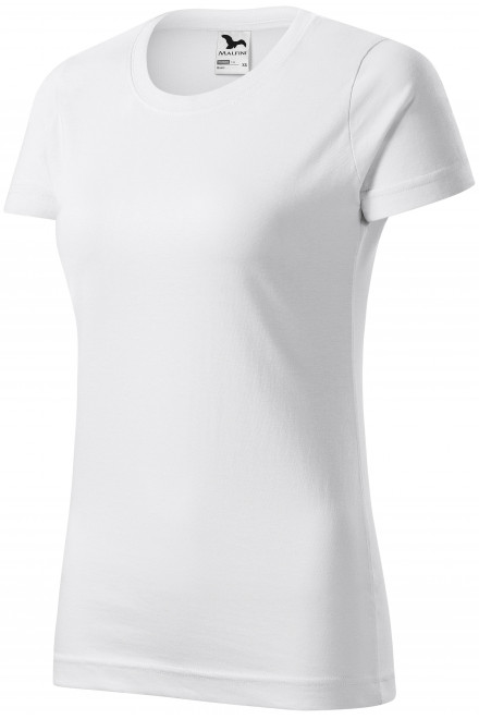Dámske tričko jednoduché, biela, tričká bez potlače