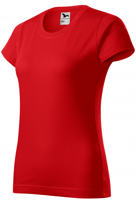 Dámske tričko jednoduché, červená, červené tričká