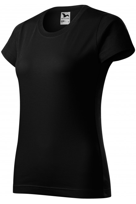 Dámske tričko jednoduché, čierna, dámske tričká