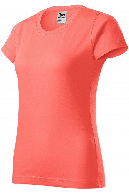 Dámske tričko jednoduché, koralová, oranžové tričká