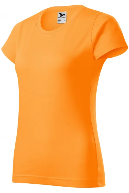 Dámske tričko jednoduché, mandarínková oranžová
