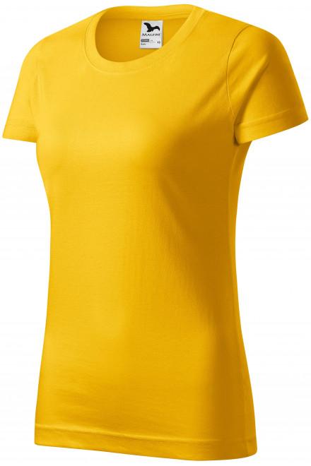 Dámske tričko jednoduché, žltá, dámske tričká
