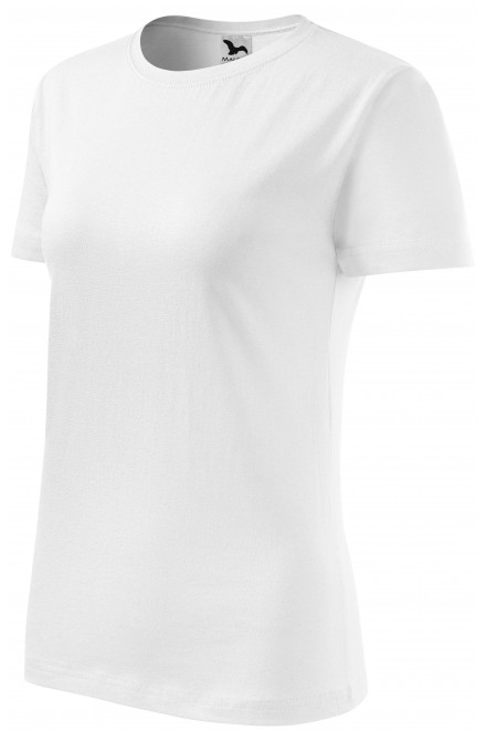 Dámske tričko klasické, biela, biele tričká