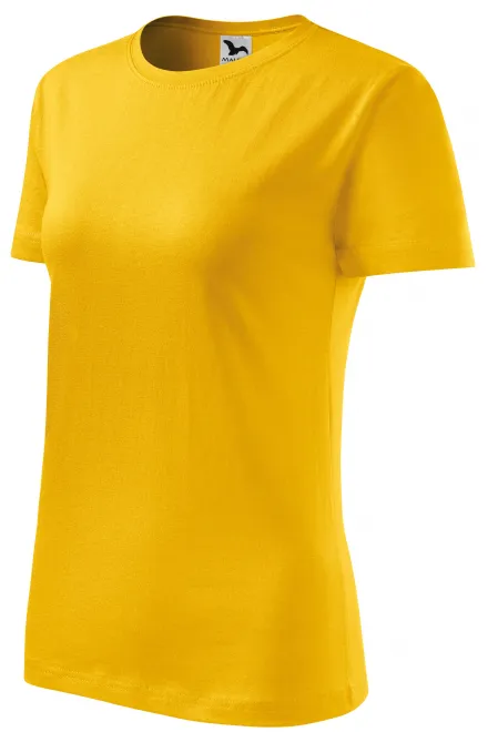 Dámske tričko klasické, žltá