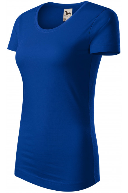 Dámske tričko, organická bavlna, kráľovská modrá, krátke tričká