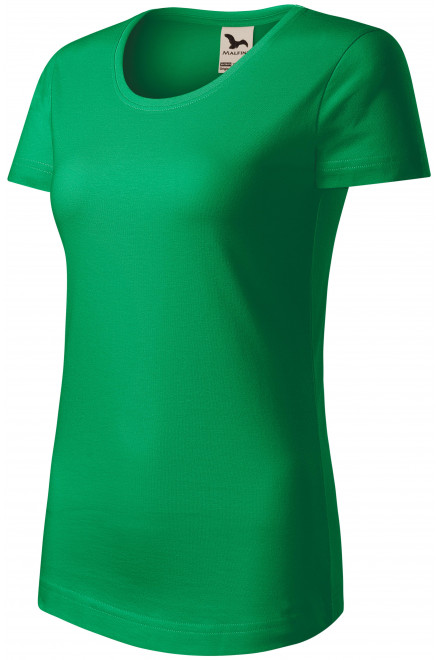 Dámske tričko, organická bavlna, trávová zelená, jednofarebné tričká