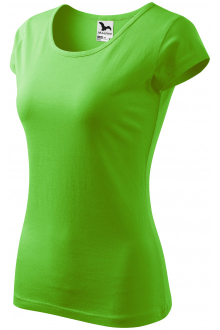 Dámske tričko s veľmi krátkym rukávom, jablkovo zelená