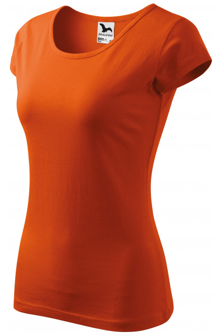 Dámske tričko s veľmi krátkym rukávom, oranžová, dámske tričká