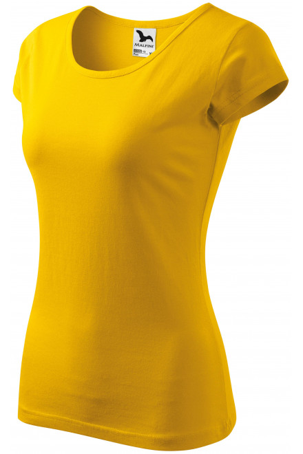 Dámske tričko s veľmi krátkym rukávom, žltá