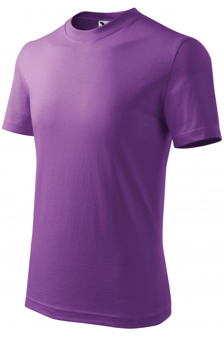 Detské tričko jednoduché, fialová, bavlnené tričká