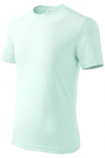 Detské tričko jednoduché, ľadová zelená