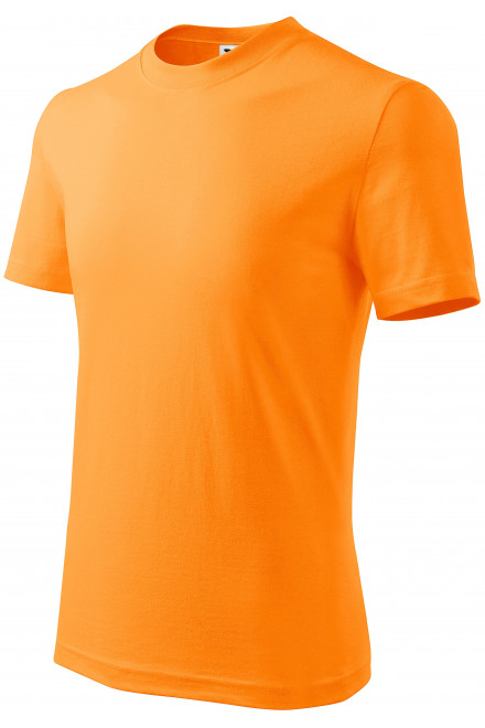 Detské tričko jednoduché, mandarínková oranžová, detské tričká