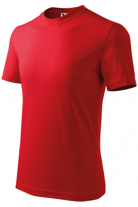 Detské tričko klasické, červená, bavlnené tričká