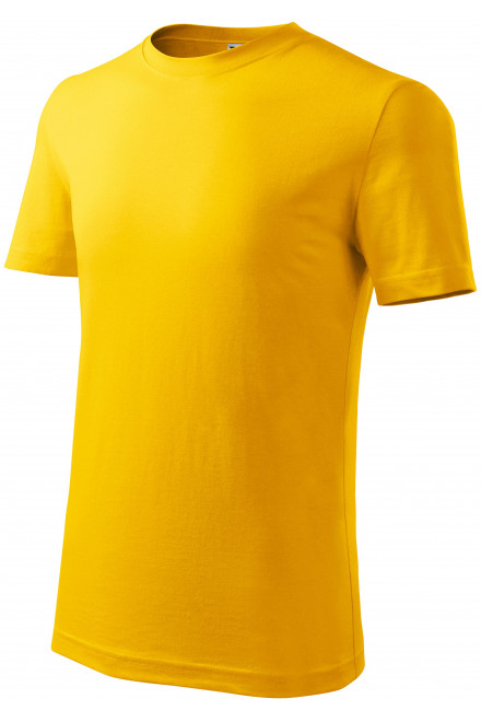 Detské tričko ľahšie, žltá, jednofarebné tričká
