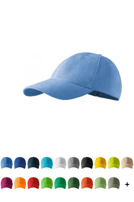 6-panelová šiltovka, nebeská modrá