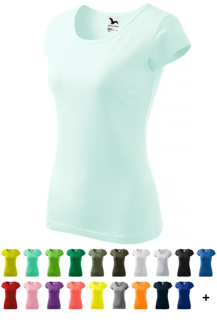 Dámske tričko s veľmi krátkym rukávom, ľadová zelená