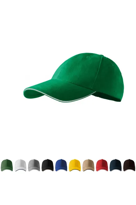 Kontrastná šiltovka, trávová zelená