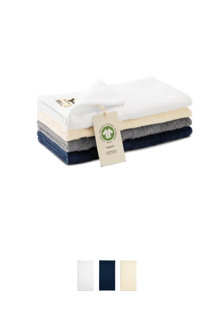 Malý uterák z organickej bavlny, starostrieborná