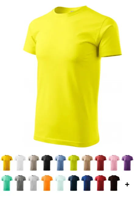 Pánske tričko jednoduché, citrónová