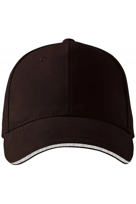 Kontrastná šiltovka - kávová, nastaviteľná