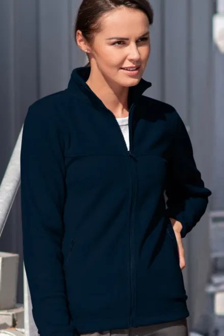 Dámska bunda fleecová, tmavomodrá