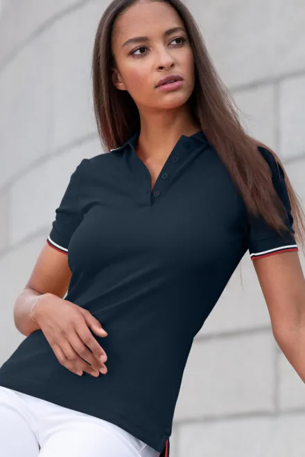 Dámska polokošeľa klasická, tmavomodrá