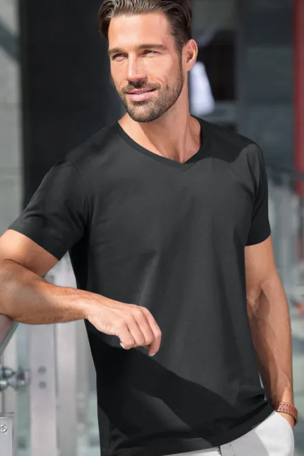 Pánske priliehavé tričko, ebenovo šedá