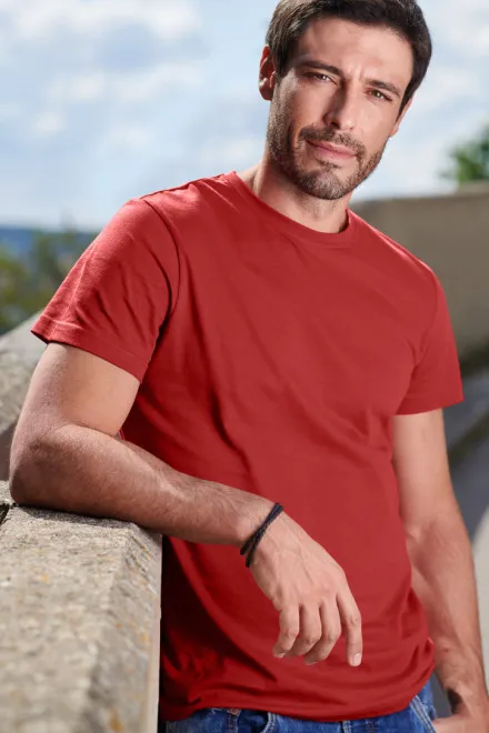 Pánske tričko jednoduché, červená