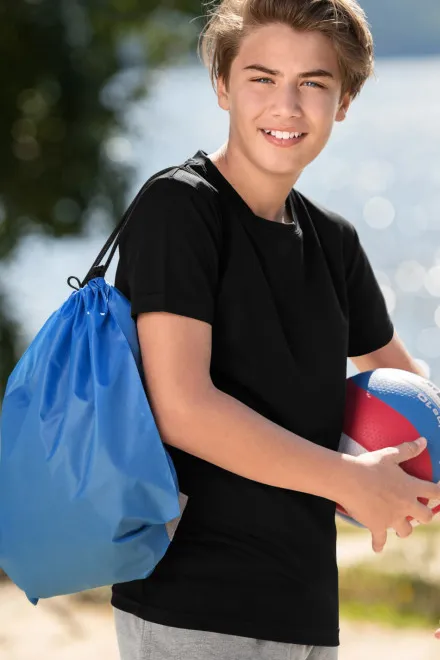 Športové tričko detské, čierna