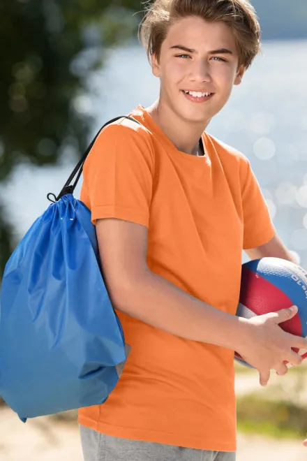 Športové tričko detské, neónová mandarinková