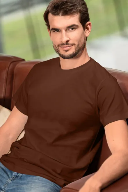 Tričko vyššej gramáže unisex, čokoládová