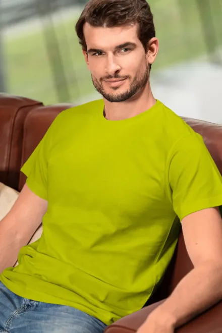 Tričko vyššej gramáže unisex, limetková